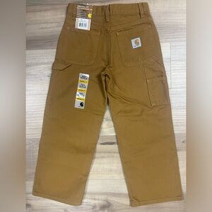 Carhartt Pants Size 8 Kids Brown Logo Pants Carpenter NWT